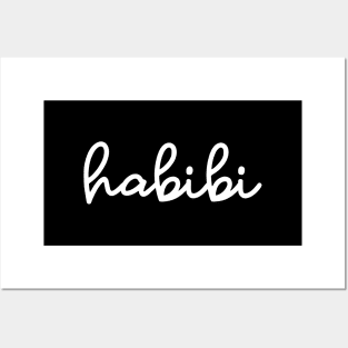 habibi - white Posters and Art